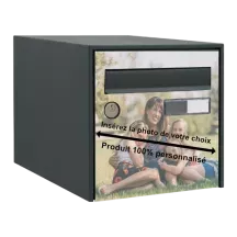 Sticker boîte aux lettres personnalisé avec photo