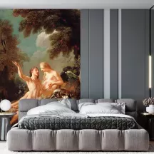 Papier Peint Panoramique Peinture 18e siècle Jean-Joseph Dumons - Adam et Eve au Paradis