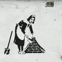 Affiche personnalisée Banksy - Femme de Ménage