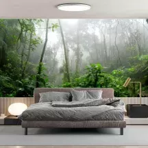 Papier Peint Panoramique Jungle Profondeur Lianes