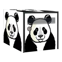 Sticker boîte aux lettres personnalisé Panda 2