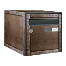 Sticker boîte aux lettres personnalisé Métal Rouillé