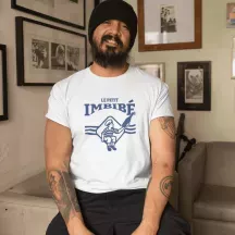 T-shirt homme 100% coton bio - humour - "Petit imbibé"