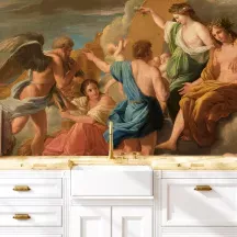Papier Peint Panoramique Peinture 17e siècle Nicolas Poussin - Apollon accordant son char à Phaéton