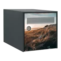 Sticker boîte aux lettres personnalisé Paysage Normandie