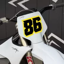 Sticker numéro motocross personnalisé