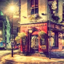 Affiche personnalisée Rue Nuit Ancien