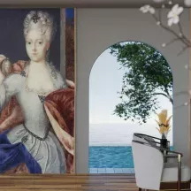Papier Peint Panoramique Peinture 18e siècle Herer - Portrait présumé d'Amalia-Wilhelmine