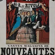 Affiche personnalisée Publicitaire - Au Paradis des Dames