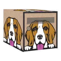 Sticker boîte aux lettres personnalisé Beagle 2