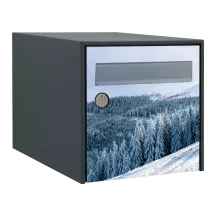 Sticker boîte aux lettres personnalisé Neige