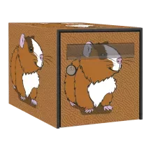 Sticker boîte aux lettres personnalisé Cochon d'Inde 2