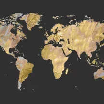 Affiche personnalisée Mappemonde 4