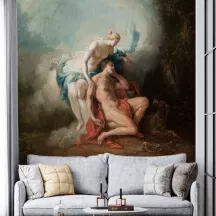 Papier Peint Panoramique Peinture 18e siècle - Diane et Endymion