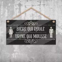 Plaque murale personnalisée Bière – déco humour avec photo