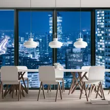 Papier Peint Panoramique Trompe l'Oeil Ville fenêtre