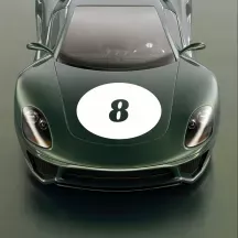 Sticker numéro de course oval personnalisé – Modèle Type 2