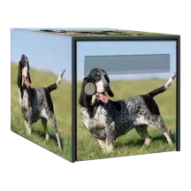 Sticker boîte aux lettres personnalisé Basset Bleu de Gascogne