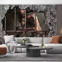 Papier Peint Panoramique Mur Prison Créature