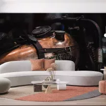 Papier Peint Panoramique Moto Vintage Reservoir