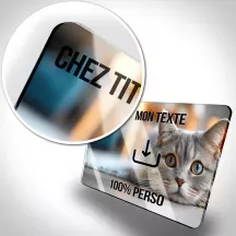 Plaque de porte personnalisée avec photo horizontale