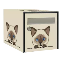 Sticker boîte aux lettres personnalisé Sacré de Birmanie