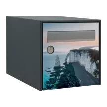 Sticker boîte aux lettres personnalisé Falaises d'Étretat