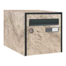 Sticker boîte aux lettres personnalisé pierre