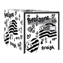 Sticker boîte aux lettres personnalisé Bretagne