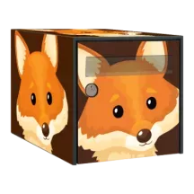 Sticker boîte aux lettres personnalisé Renard
