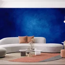 Papier Peint Panoramique Mur Bleu Texturé