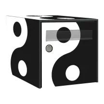 Sticker boîte aux lettres personnalisé Ying Yang