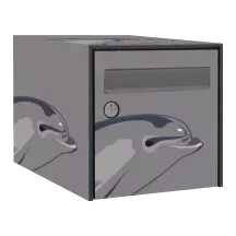 Sticker boîte aux lettres personnalisé Dauphin 2