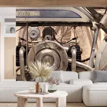 Papier Peint Panoramique Vintage Moto Victoria