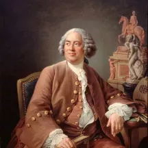 Affiche personnalisée Peinture 18e siècle François-Hubert Drouais - Portrait du sculpteur Edme Bouchardon