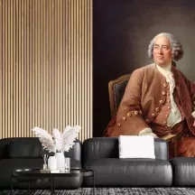 Papier Peint Panoramique Peinture 18e siècle François-Hubert Drouais - Portrait du sculpteur Edme Bouchardon