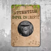 Plaque de porte personnalisée Animal en Liberté