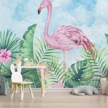 Papier Peint Panoramique Flamand Rose