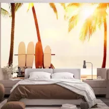 Papier Peint Panoramique Panoramique Surf Palmier