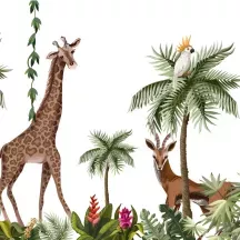 Affiche personnalisée Jungle animaux 3