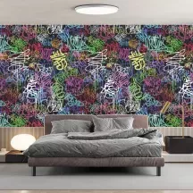 Papier Peint Panoramique Graffiti Art