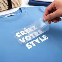 Lettrage textile personnalisé