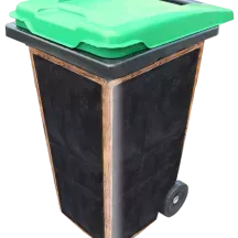 Sticker poubelle personnalisée ardoise école