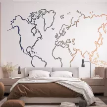 Papier Peint Panoramique Mappemonde