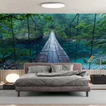 Papier Peint Panoramique Pont Jungle