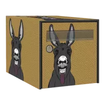 Sticker boîte aux lettres personnalisé Ane 3