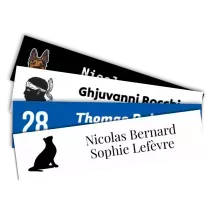 Etiquette boite aux lettres personnalisée - 10x2,5 cm