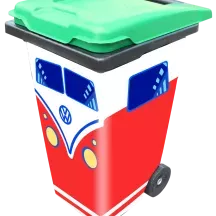 Sticker poubelle personnalisée combi