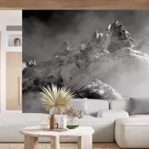 Papier Peint Panoramique Montagne Brumeuse 3