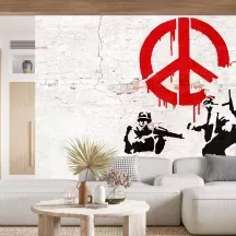 Papier Peint Panoramique Banksy - Soldats Peace